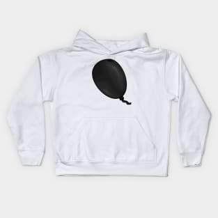 Black Balloon Floating - Balloon Kids Hoodie